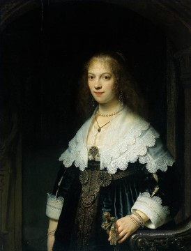 Porträt von Maria Trip 1639 Rembrandt Ölgemälde
